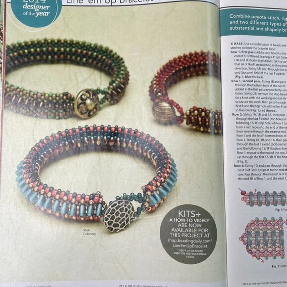 Beadwork Magazine Jewelry Crafting Book u Dec 2014 Jan 2015 Vol 18  No 1 - Picture 5 of 7